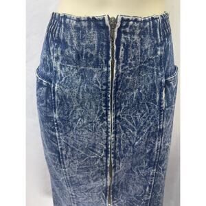 Vintage Acid Wash Denim Skirt - Christie of California